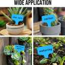 2 x Plant Labels 200 Pcs Yuanling T-Type Plastic Garden Tags Waterproof Plant Sign Stakes Nursery Garden Makers for Seedlings Flower Vegetables Herb Potted Belt Permanet Marker Pen (Blue)