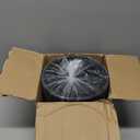 8/7/6 inch Plant Pots, 3 Set Cylinder Flower Pots for Outdoor Indoor Plants, Decorative Plastic Planters with Drainage Holes and Saucers for Garden House Plants, Black