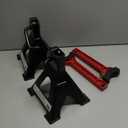 YATOINTO Jack Stands 3 Ton (6,600 LBs) with Double Pin Locking, Car Jack Stand 11.22"-16.54" Adjustable with Rubber Pads, Jack Stands for Trucks,Home,Garage, SUV, Pickup,Car,UTV/ATV,1 Pair (Black+Red)