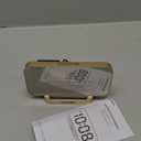 Peakeep Slim Digital Mirror Aesthetic Alarm Clock for Bedrooms Desk Decor - Plug in Electric Big LED Modern Small Clock for Office Living Room, Battery Backup, 6 Dimmers (Gold)