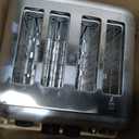 Cuisinart 4 Slice Compact Stainless Steel Toaster with Extra-Wide Slots for Bread, French Toast, Bagels & Pastries, Defrost & Reheat Functions, CPT-180P1, Brushed Stainless, Removable Crumb Tray
