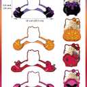 HOMEZZO 24 Pcs Halloween Cat Cupcake Toppers Wrappers, Spooky Ghost Kitty Cupcake Holders for Kids Birthday, Halloween Party Decorations