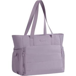 NISHEL Travel Puffy Tote Bag For Women, Ultra-Lightweight Large Tote Purse For Office Day And a Short Weekend Getaway