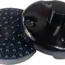 Floor Jack Saddle with Rubber Pad, 4.8 Inch in Diam, 1-1/8 Stem, Up to 4 Ton, Cast Iron Quality Replacement Part Fits Many Floor Jacks