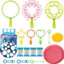 Bubble Wands kit Party Favors for Kids Bulk Toys Party Supplies Christmas Birthday Wedding Bath Time Gifts for Boys Girls (Various)