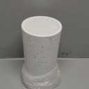 Universal Knife Block Holder, Toosbuc Round Knife Holder Without Knives,Safe & Detachable,Space Saver Knife Storage,Countertop Organizer for Kitchen (White Snowflake Dots)