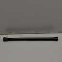 1 Pack Black Shower Curtain Rod 16 To 26 Inch Tension Shower Rod For Bathroom 7/8" Adjustable Spring Curtain Rod No Drilling Spring Rod Black Tension Curtain Rods for Windows Doorway Closet