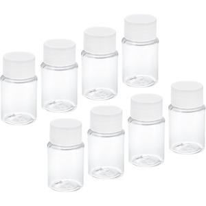 PATIKIL 20ml 0.7 Oz Wide Mouth Reagent Bottle, 8 Pack Storage Bottles Plastic Sample Containers for Home Laboratory