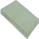 4pcs Double Table Napkin Heat Resistant Serviette Cloth Non Slip Design for Elegant Dining for Weddings Parties (Green)
