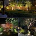 SUNVIE 12W Low Voltage Landscape Lighting LED Landscape Lights 3000K Waterproof Garden Pathway Lights 12V Outdoor Spotlights with Spike Stand, 2 Pack with Connectors