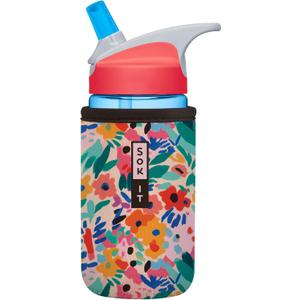 Sok It BotlSok Water Bottle Sleeve Insulated Neoprene Cover (Abstract Floral, Fits 12oz CamelBak or Nalgene)