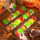 Spiareal 68.9 Feet Autumn Leaves Border Bulletin Board Border Flower Beach Sun Eucalyptus Paw Flag Hat Balloon Sailboat for Classroom Boards Wall Decor