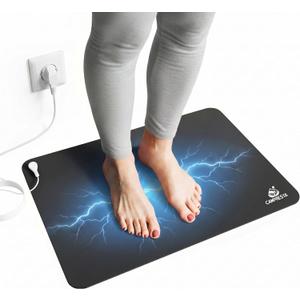 Grounding Mat for Feet 15.7" x 23.6" – Anti Slip Waterproof Pad with 15ft Cord, Earthing Mat Grounding Pad for Bed, Chair, Yoga, Relaxing, Sleeping & Working