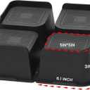 Bed Risers Heavy Duty, Oversized Furniture Risers, Support Up to 6000 Lbs, Lift 3 inch for Couch, Sofa, Table,Chair (Black 4 Pack, 3 inch)