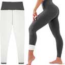 HEGALY Thick Fleece Lined Leggings for Women Tummy Control High Waisted Workout Thermal Warm Soft Yoga Pants for Cold Winter (Small, Dark Grey)