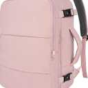 Taygeer Travel Backpack for Women, Carry On Backpack with Water Bottle Pocket & Shoe Pouch, TSA 15.6inch Laptop Mochila Flight Approved, Nurse Bag Casual Daypack for Weekender Business Hiking, Pink