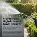 Aquoxis Pressure Washer, 2026 New Heavy Duty Hose Nozzle, 15X High Pressure, 360 Rotating with 3 Spray Modes, Universal 1/2" Hose, Tool-Free Install for Car Patio Garden Outdoor Cleaning