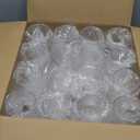 FOCUSLINE 32 Pack Plastic Wine Glasses Stemless, 12 Oz Crystal Clear Disposable Wine Cups, Reusable Plastic Wine Glasses for Parties Weddings, Shatterproof Recyclable and BPA-Free