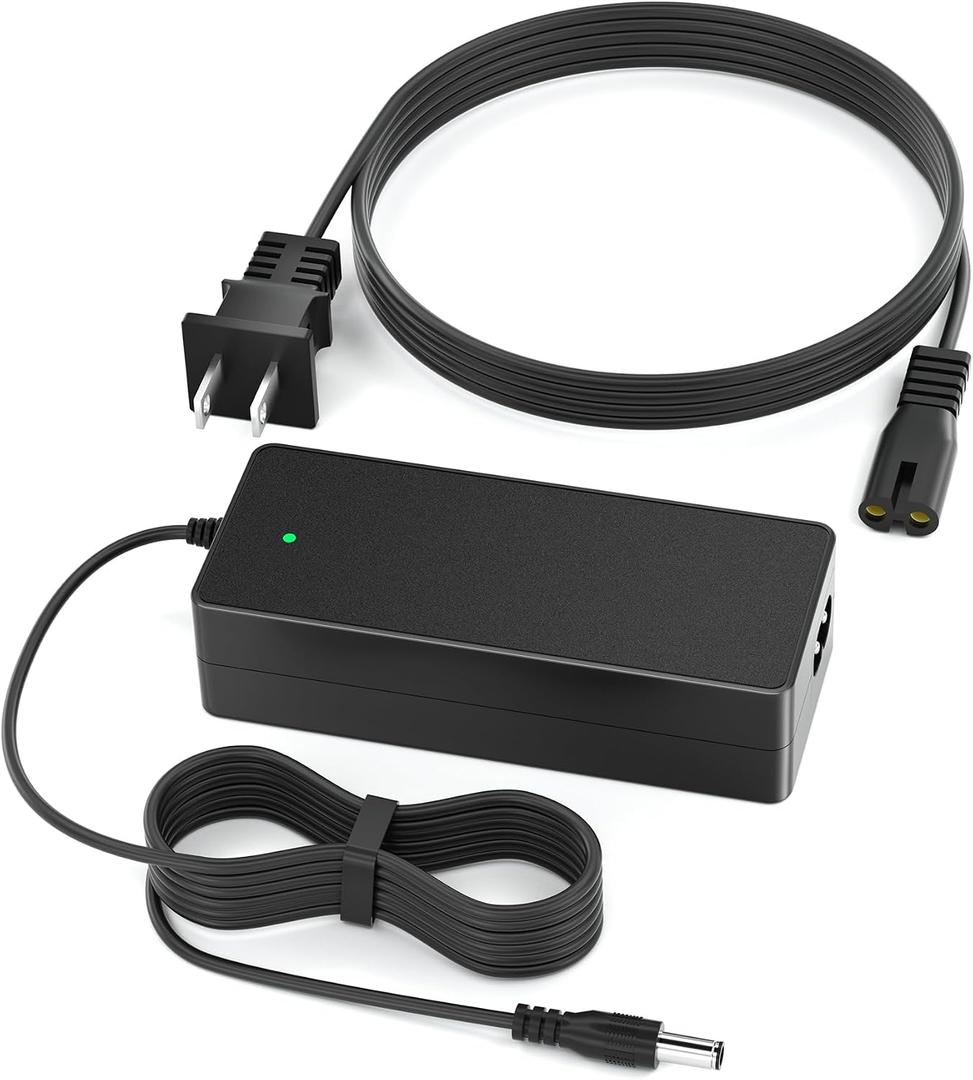 VHBW 42V 2A Electric Scooter ChargerCompatible with GoTrax GXL V2, Apex, XR Ultra, Electric Scooters with 36V Lithium Battery - Round DC Plug (Not 3-Prong or XLR)