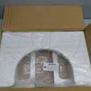 AmazerBath 7 Inches Bamboo Toilet Stool Squat for Adults, Foldable Poop Stool for Bathroom, 0.79" Thickness Potty Step Stool with Non-Slip Strip, No Assembly Required, Space-Saving, White