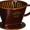 Kalita Style Coffee dripper, 102, 4 cups, Brown