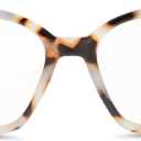 Peepers by PeeperSpecs Women's Octavia Square Blue Light Blocking Glasses (Chai Tortoise) 1.75