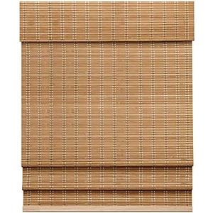 LazBlinds Cordless Bamboo Roman Shades, Light Filtering Window Treatment, Roll Up Bamboo Blinds for Windows, 31'' W x 60'' H