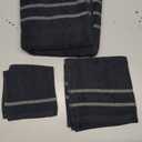 Ultra Soft 3 Pack Cotton Towel Set, Contains a Bath Towel 28x55 inch, a Hand Towel 16x24 inch & Wash Coth 12x12 inch, Ideal Everyday use, Compact & Lightweight - Black
