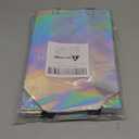 25 Pack Gift Bags with Handles,Small Gift Bags,Non-woven Bag for Birthday,Baby Shower,Crafts, Christmas,Party Supplies,Iridescent,5.9" L x 3.5" W x 8" H