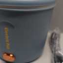 Hot Pot Electric, 1L Mini Ramen Cooker, 450W Rapid Noodles Cooker, Multifunctional Electric Pot for Cooking Pasta, Soup, Portable Pots with Over-Heating Protection for Dorm, Office, Travel (Blue)