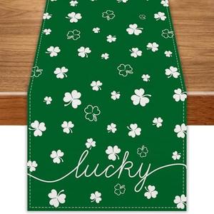 2 x St Patricks Day Table Runner St Pattys Day Decorations for Home
