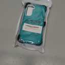 for Samsung Galaxy S21 FE 5G Case, S21 FE Heavy Duty case,[Military Grade Protective ][Shockproof] [Dropproof] [Dust-Proof], Compatible with Samsung Galaxy S21 FE 5G (Teal-White)