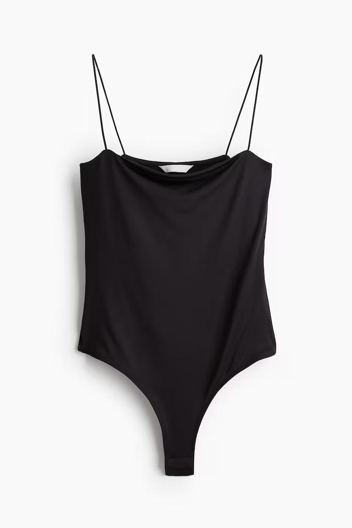 HM SPAGHETTI-STRAP BODY BLACK S