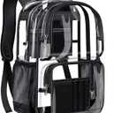 PAMANO Clear Backpack Heavy Duty Transparent See Through Bag for College Work Travel Security