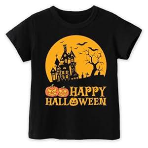 Toddler Halloween Shirts for Boys Kids Girls, Cute Spooky Pumpkins Ghosts Bats Witches and Monsters Halloween T Shirt: 2-6T