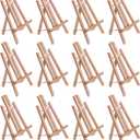 U.S. Art Supply 11" Small Tabletop Display Easel - Beechwood Artist A-Frame Display Stand, Wooden Easel for Painting, Canvas Stand, (Pack of 12) Classrooms Events Photo Picture Sign Holder
