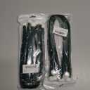 Pack of 2, Frienda 6 Pcs 20 Inches Christmas Garland Ties with Balls Decorative, Woolen Fleece Twist Ties Reusable Flexible for Garland Banister Stairs Railings Xmas Home Decor Gift Craft Wrapping (Green)