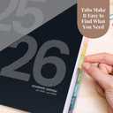 Rileys Academic Planner 2025-2026, Daily, Weekly & Monthly Planner, July 2025 - June 2026, Student Notes Pages, Twin-Wire Binding, Weekly Agenda for School & Work (8.5 x 11-Inches, Black, Geographic)