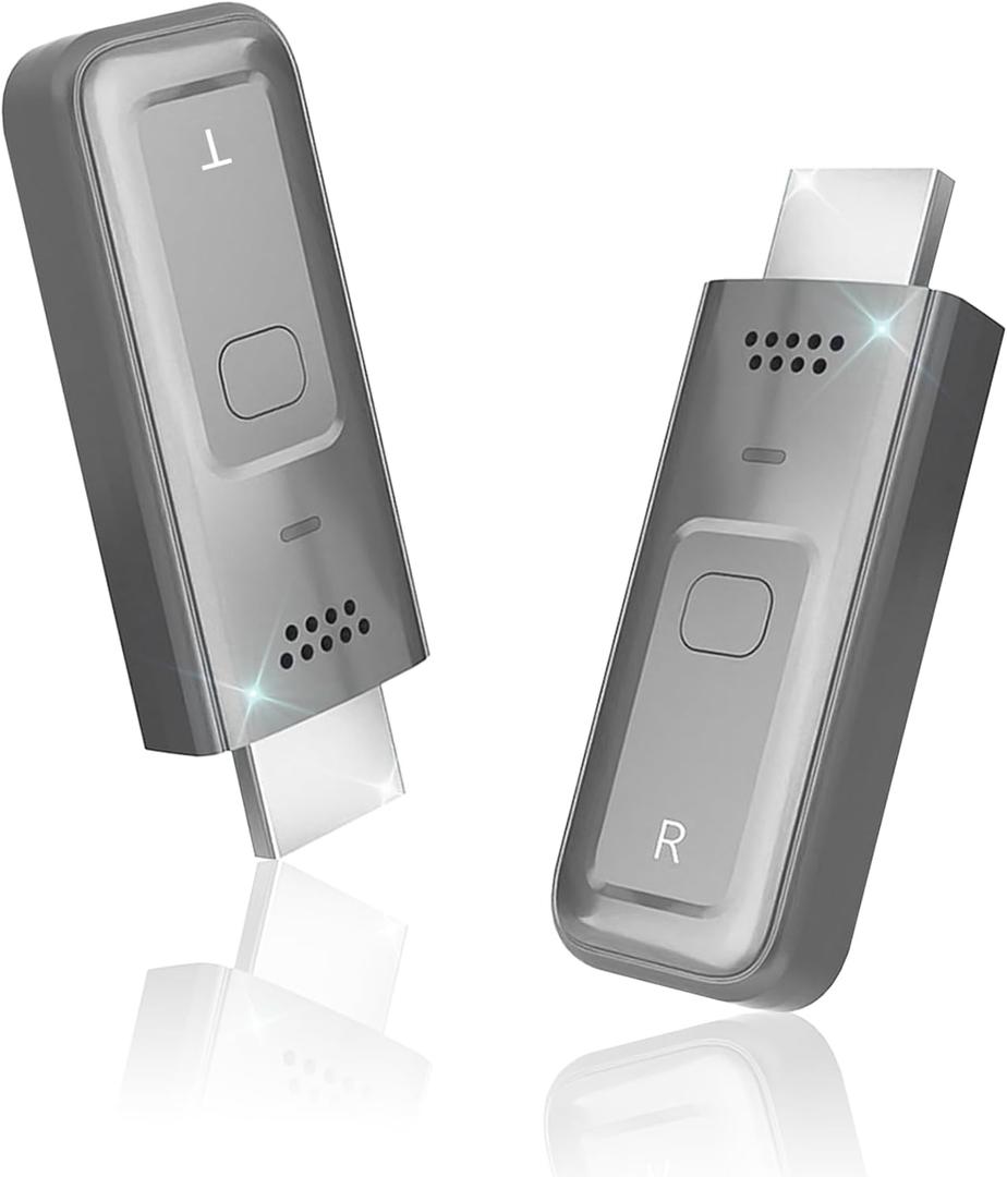 SkycropHD Wireless HDMI Transmitter and Receiver 4K Input 1080P Output 100FT Plug & Play 5G/2.4G HDMI Extender for Wireless Video Audio Streaming