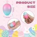 Seenelling 32 Pcs Easter Eggs Ornaments for Tree Multicolor Decorative Plastic Easter Egg Hanging Decorations DIY Crafts for Door Party Windows Table Decor Basket Bowl Fillers Table Centerpiece