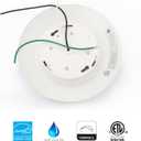 6 Inch LED Low Profile Recessed & Surface Mount Disk Light, Round, 15W, 900 Lumens, 5000K Daylight White, CRI80, Driverless Design, Dimmable, ETLus Listed, White(1 Pack)