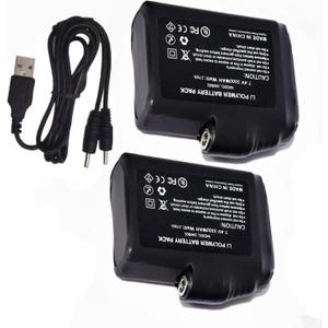 5000mAh 7.4V Rechargeable Li-ion Battery Replacement for Heated Gloves, Socks, Thermal Heated Underwear ClothesRC Car, Boat, Robot, DIY, LED Light Strip, CCTV Camera (5000mAh)