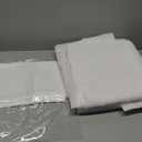 DWCN White Sheer Curtains Semi Transparent Voile Rod Pocket Curtains for Bedroom and Living Room, 52 x 54 inches Long, Set of 2 Panels