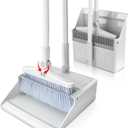 Broom and Dustpan Set for Home with Long Handle 40.94"/50" Dustpan Combo Set for Home Kitchen Room Office Lobby Floor Indoor Outdoor Essentials Upright Standing Broom with Dustpan Combo