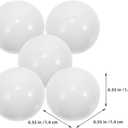 Roulette Wheel Beads Replacement Set 5Pcs White Round Ball Turntable Beads for Table Game Accessories Party Festival Supplies