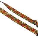Killer-Q Guitar Strap - Stylish Straps for Electric and Acoustic Guitars With Leather Tabs, 2 Inches x 5 Feet, Graffiti Street