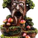 Fantasy Gifts Tree Man Backflow Burner Ornament  Multicolor 6 x 5 Inch Waterfall Dcor Accent | Nature-Inspired Tree Man Tabletop Decoration for Home & Meditation Spaces
