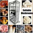 Mushroom Grow Tent, Martha Tent For Mushroom Growing Kit, Mini Greenhouse Indoor, Sturdy Racks Can Accommodate A Variety Of Mushrooms, Including Trays, Fruiting Blocks & Grow Kits (Mushroom Grow Tent)