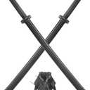 2 Pack 31.5 Inch Polypropylene Cosplay Training Katana Swords Set