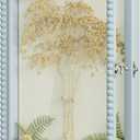 Love-KANKEI Shadow Box Frame 11x14, Deep Large Shadow Box Display Case with Unique Beads Door and Glass Window, Wood Memory Box Gift for Pictures,Medals,Memorabilia,Collections Blue